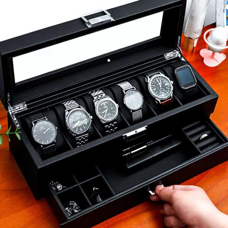 Boite A Montre Et Bijoux Carbone Tenebris