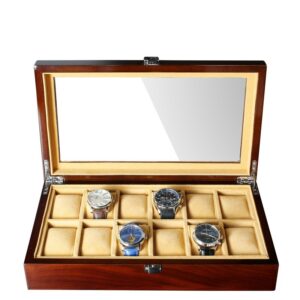 Coffrent Rangement Montres 12 Emplacements – Le Fortuna