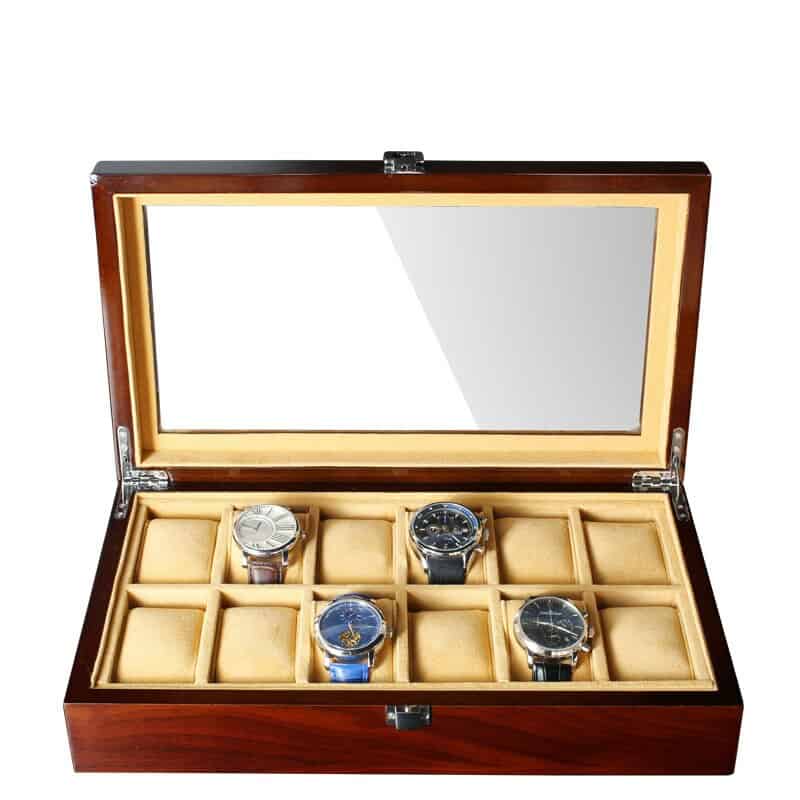 Coffrent Rangement Montres 12 Emplacements – Le Fortuna