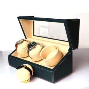 Remontoir Cuir Noir 3 Montres – Le Clavis