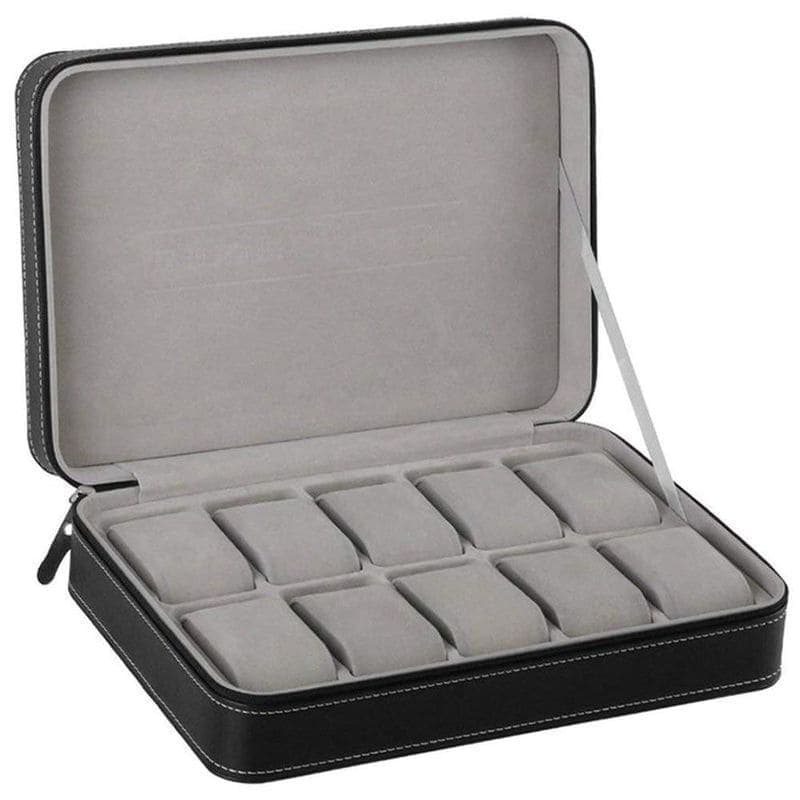 Trousse Montre En Cuir 10 Slots Essentia