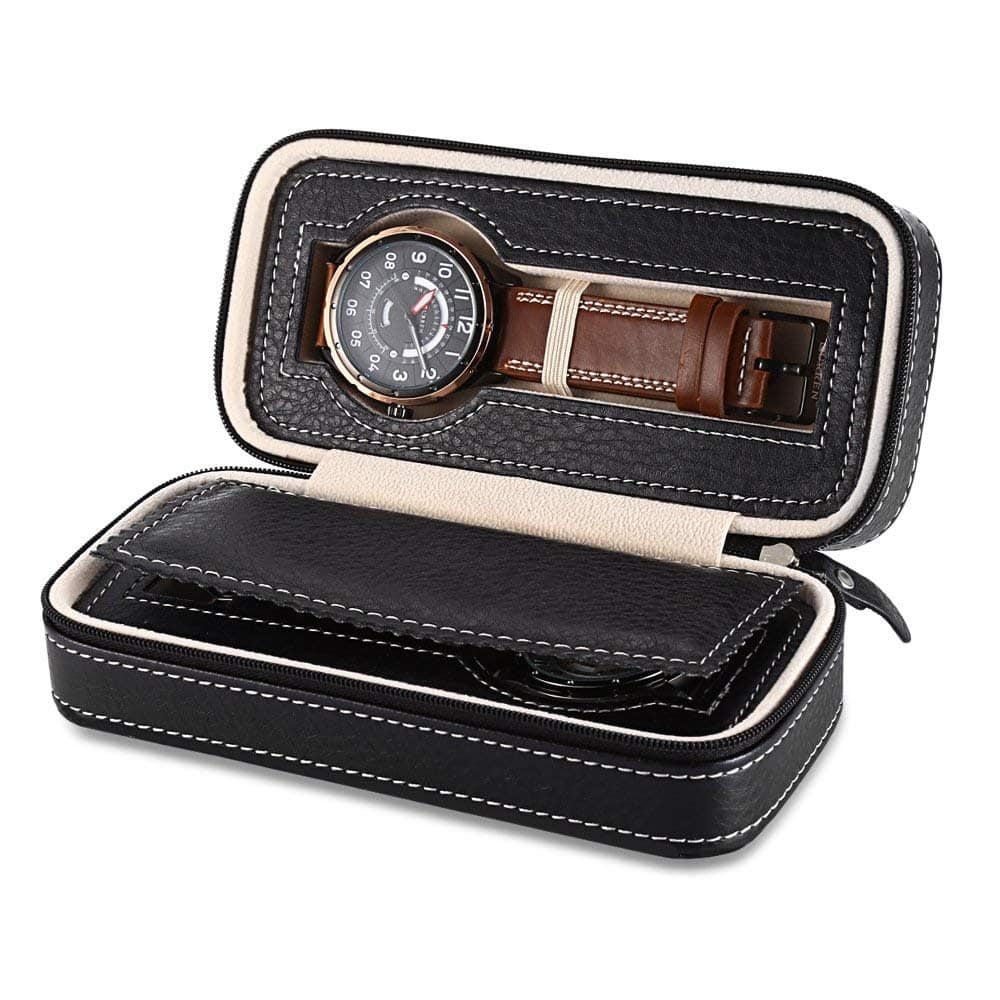Trousse Montre En Cuir 2 Slots Essentia