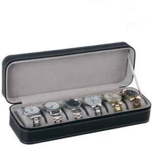 Trousse Montre En Cuir 6 Slots Essentia