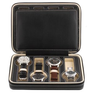 Trousse Montre En Cuir 8 Slots Essentia