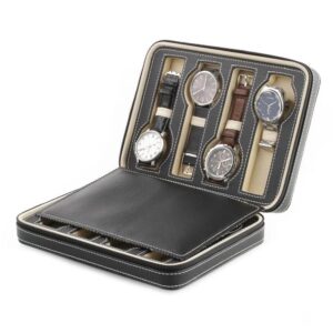 Trousse Montre En Cuir 8 Slots Essentia